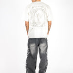 Washed Black Distressed Applique Jean - Liquor n Poker