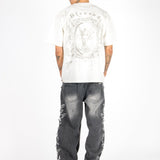 Washed Black Distressed Applique Jean - Liquor n Poker