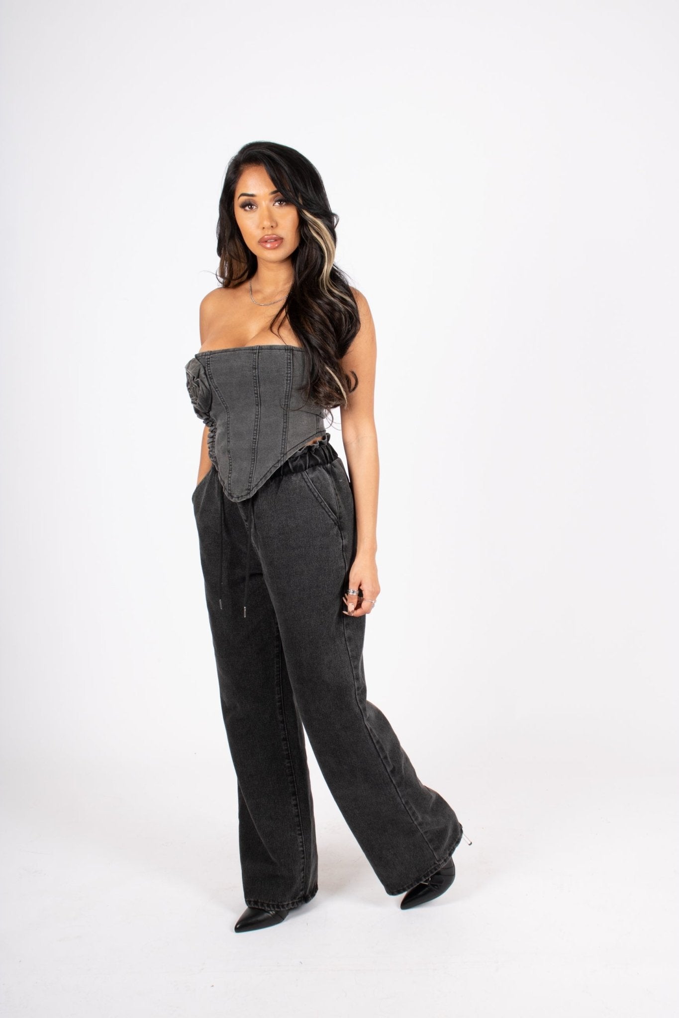 Washed Black Jogger Jean - Liquor n Poker