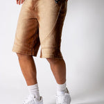 Washed Brown Denim Seam Detail Jorts - Liquor n Poker