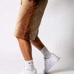 Washed Brown Denim Seam Detail Jorts - Liquor n Poker