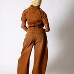 Washed Chocolate Baggy Horseshoe Jeans - Liquor n Poker