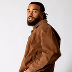 Washed Chocolate Seam Detail Denim Jacket - Liquor n Poker