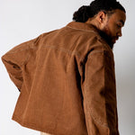 Washed Chocolate Seam Detail Denim Jacket - Liquor n Poker