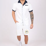 White Golf Club Embroidered Shorts - Liquor n Poker