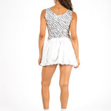 Zebra Cut Out Crop Vest - Liquor n Poker