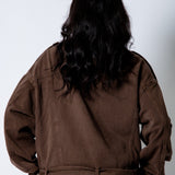 ZORA – Chocolate Brown Biker Jacket - Liquor n Poker