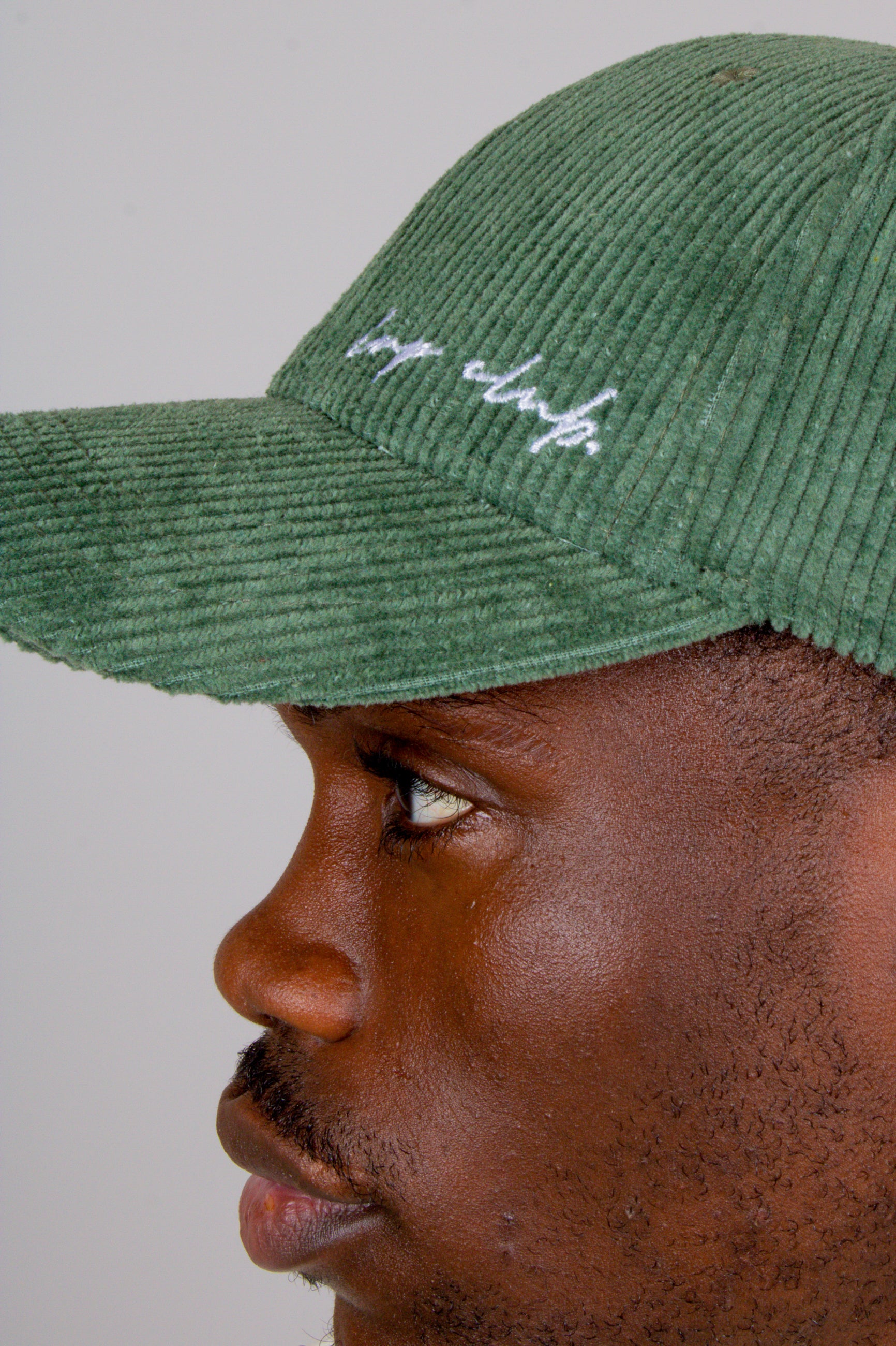 Green Cord Baseball Cap