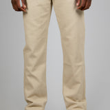 Ecru Straight Leg Jeans