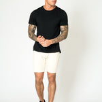 MIAMI RELAXED DENIM SHORTS IN ECRU - Liquor N Poker LIQUOR N POKER