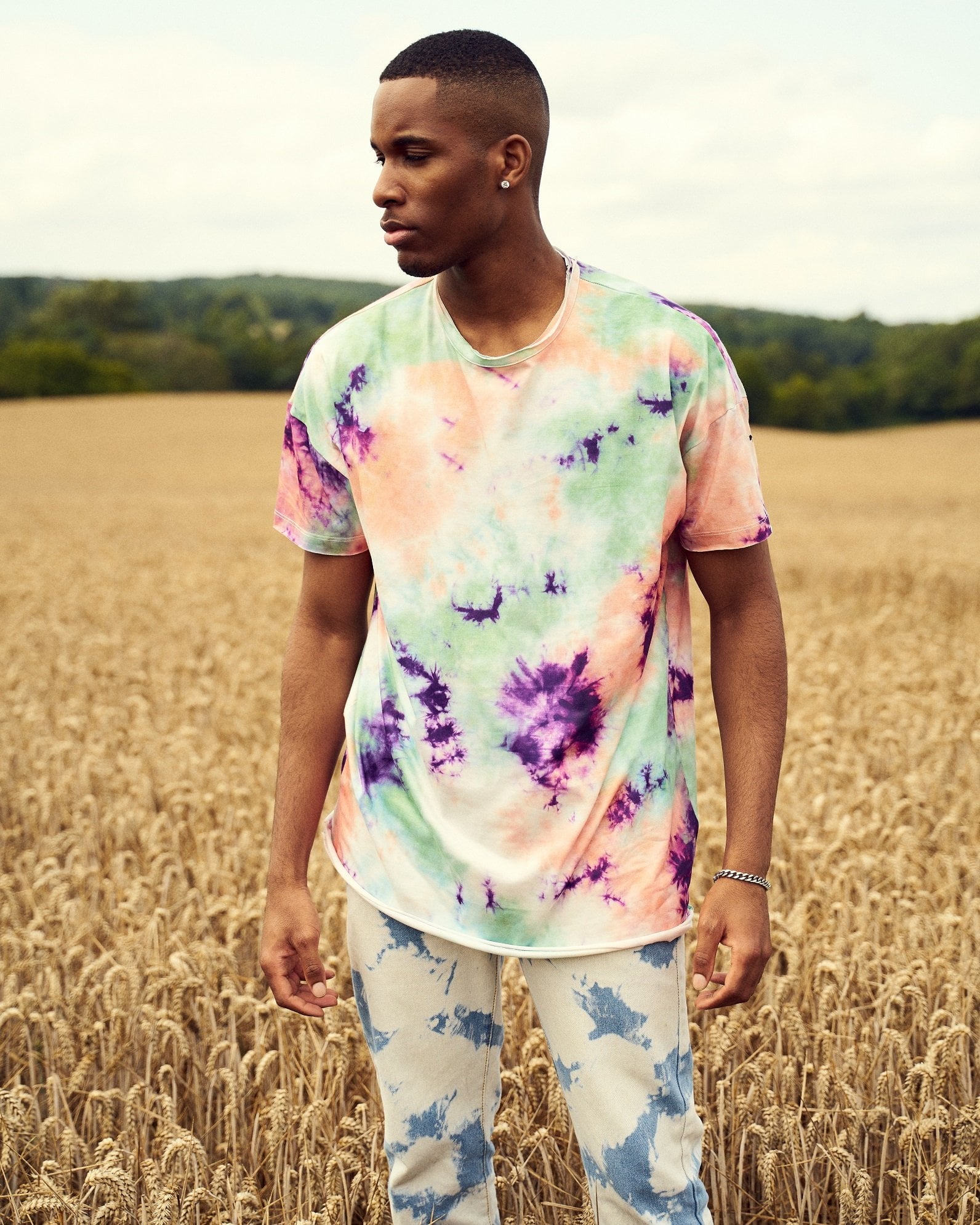 Relaxed Cloud Tie Dye Jeans