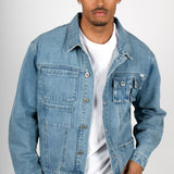 Nevada Blue Wash Utility Denim Jacket