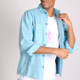 Powder Blue Utility Jacket