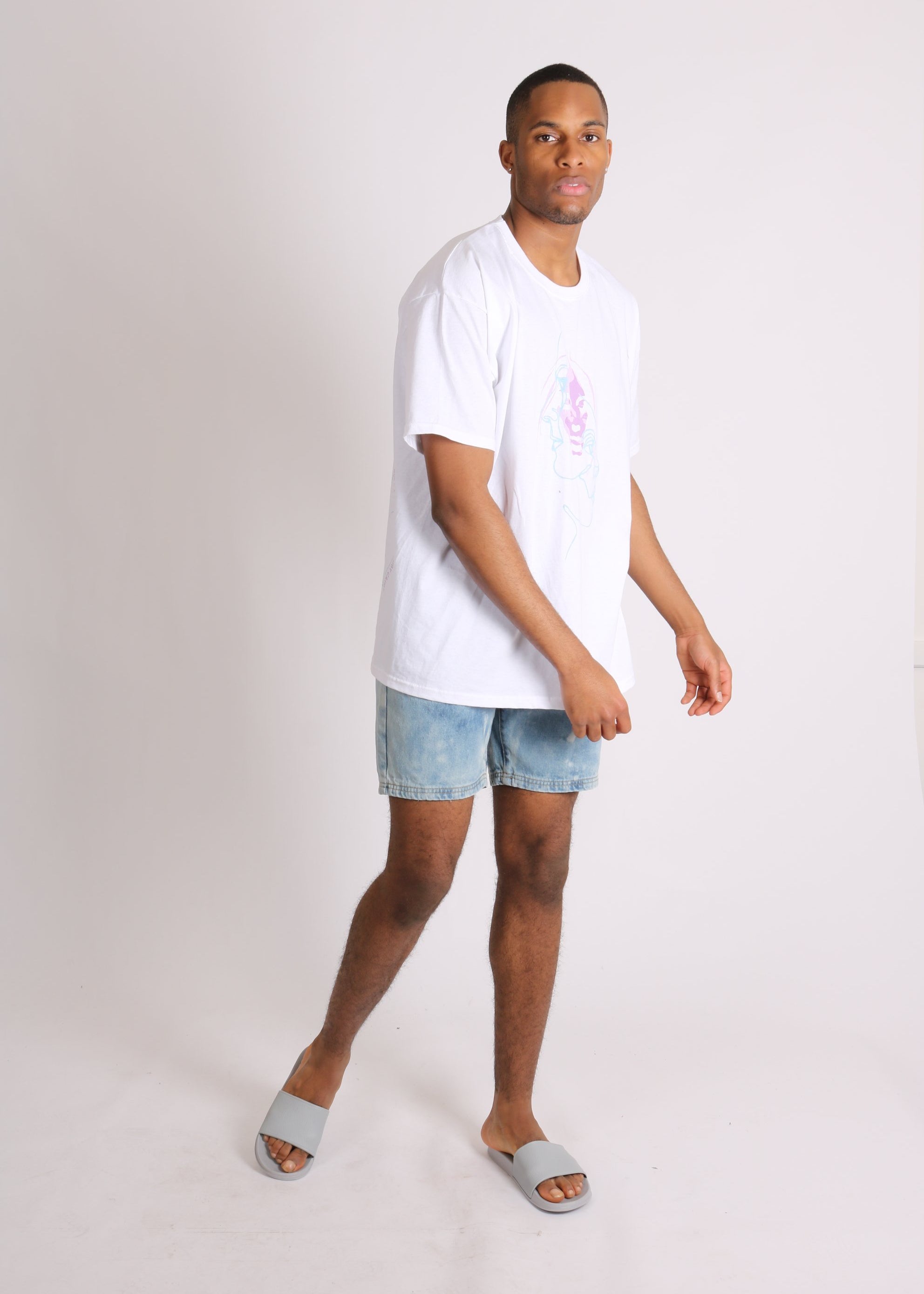 Liquor n Poker relaxed denim shorts in cloud bleach wash - Liquor N Poker LIQUOR N POKER
