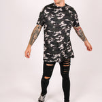 Fort oversized t shirt in military camo print - Liquor N Poker LIQUOR N POKER