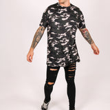 Fort oversized t shirt in military camo print - Liquor N Poker LIQUOR N POKER