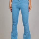 Slim Fit Flare Jean In Stone Wash