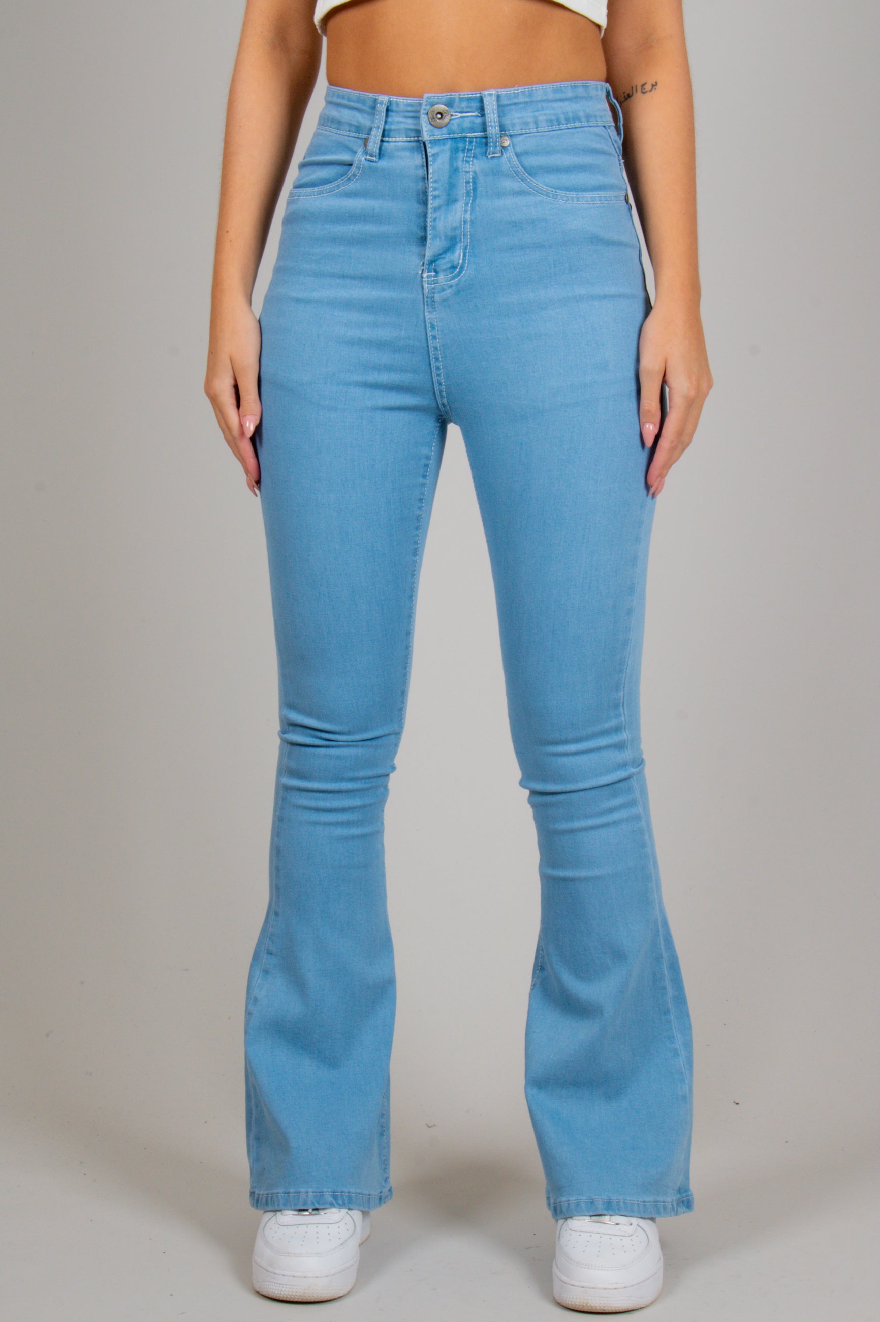 Slim Fit Flare Jean In Stone Wash