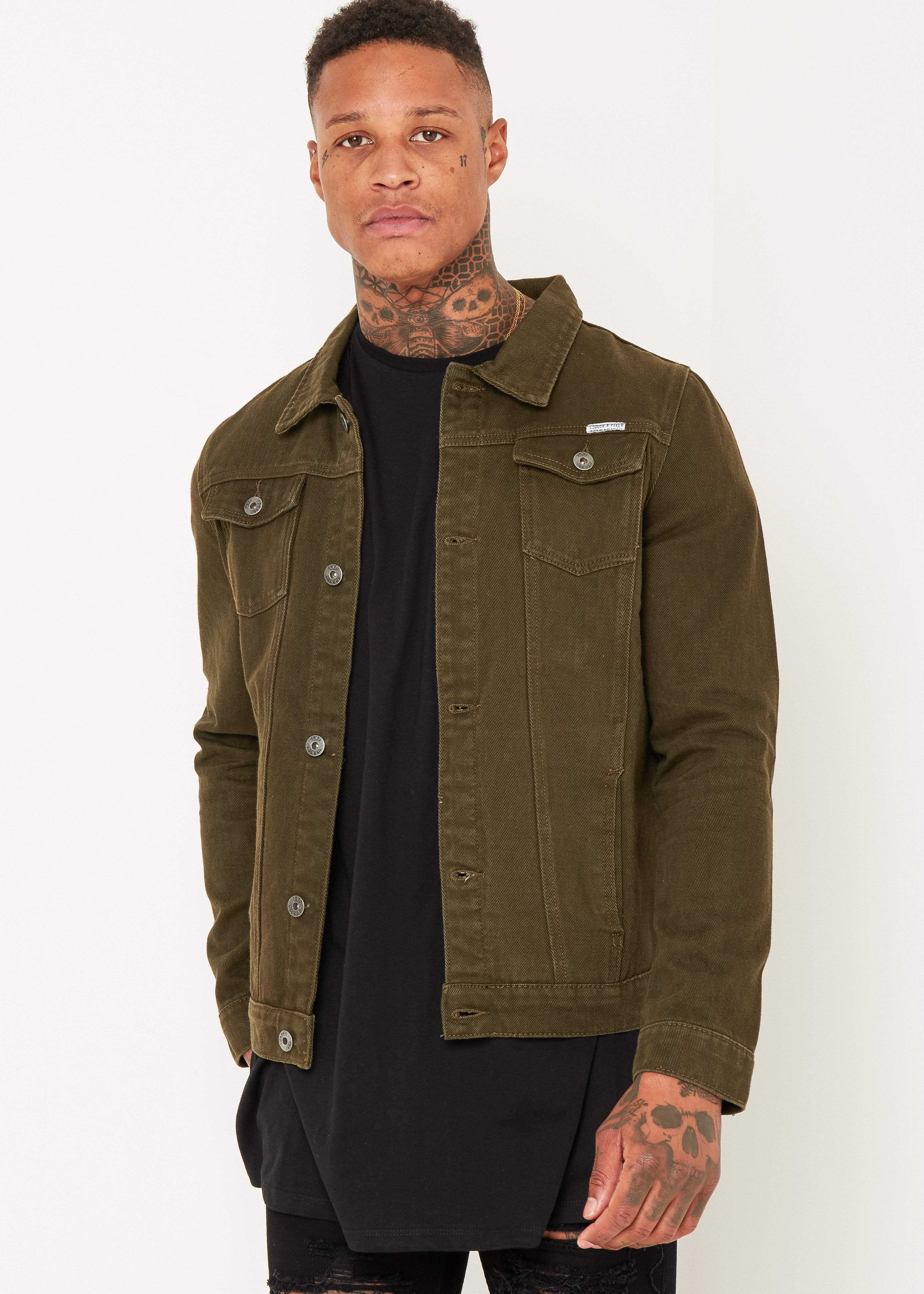 Norton Denim Jacket In Khaki - Liquor N Poker LIQUOR N POKER