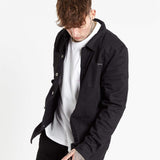 Fort Utility Black Twill Denim Shirt