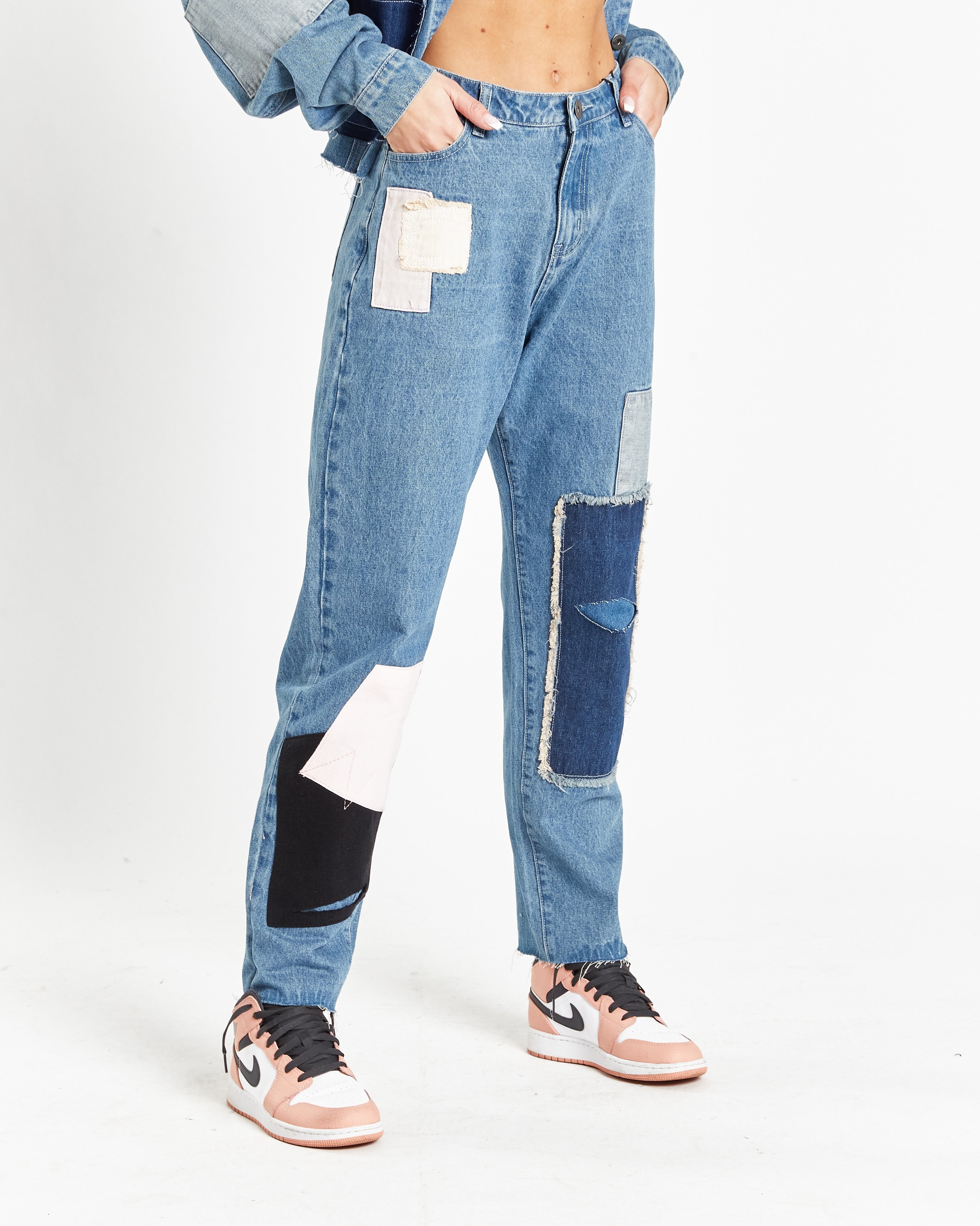 Vagabond Patchwork Mom Relaxed Jean