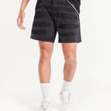 Portland Paint Strobe & Rope Tie Waist Relaxed Denim Shorts