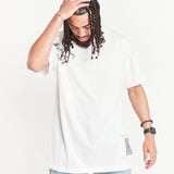 International QR Code Printed White Oversized T-Shirt
