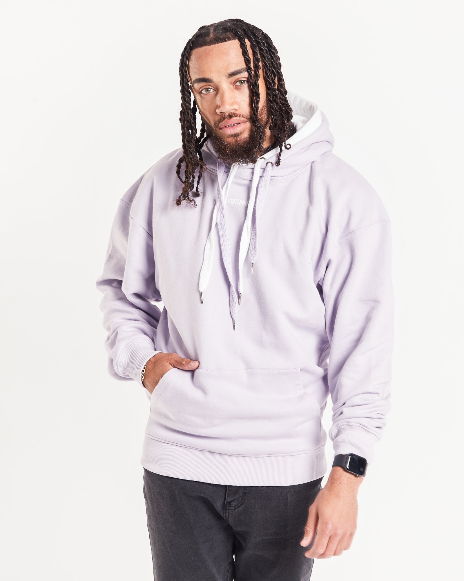 International Logo Lilac Hoodie