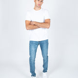 Logan Clean Skinny Jeans in Vintage Wash Denim