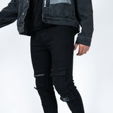 Black Utility Slim Jean