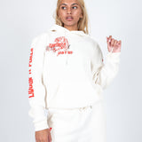 Liquor n Poker - UNISEX Territory tiger hoodie in off white