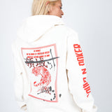 Liquor n Poker - UNISEX Territory tiger hoodie in off white