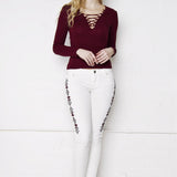 Shawnee Low Rise Skinny Jeans With Festival Aztec Embroidery - Liquor N Poker LIQUOR N POKER