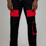 Black Tech Utility Straight Leg Cargos