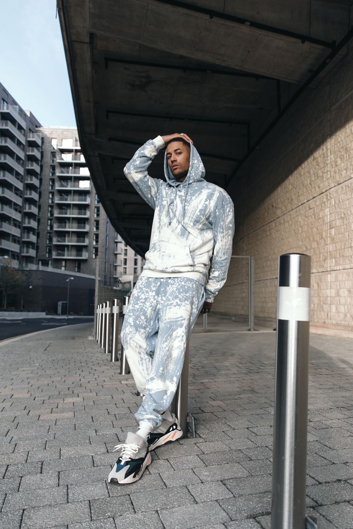 Alaska Tie Dye Bleached Relaxed Hoodie - Liquor n Poker