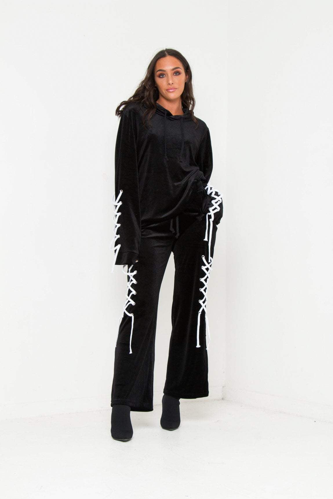 Albany Cropped Trouser With Eyelet - Liquor n Poker