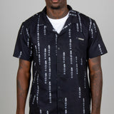 All - Over Japanese Text Short Sleeve Black Shirt - Liquor n Poker