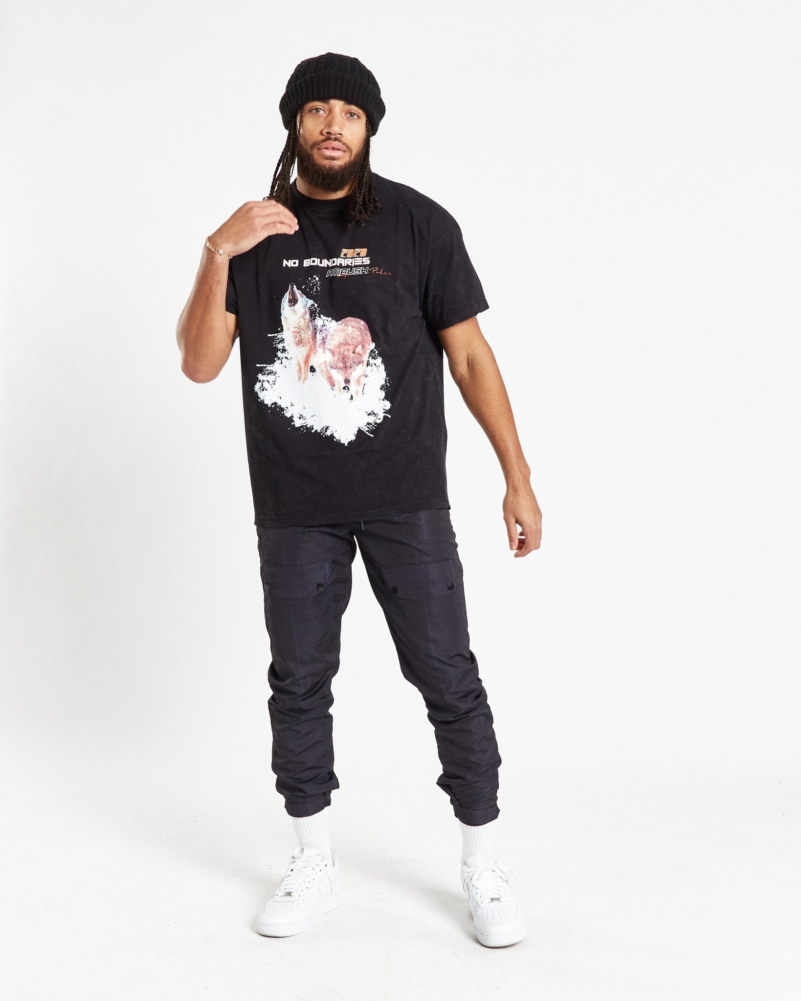 Black Navy Nylon Cargo - Liquor n Poker