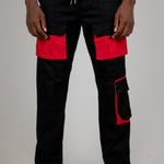 Black Tech Utility Straight Leg Cargos - Liquor n Poker