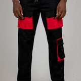 Black Tech Utility Straight Leg Cargos - Liquor n Poker