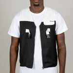 Black Utility Pocket Co - Ord Gilet - Liquor n Poker