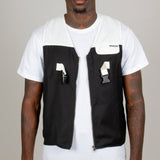 Black Utility Pocket Co - Ord Gilet - Liquor n Poker