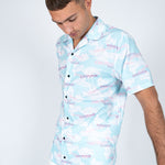 Daydreamer Clouds Print Revere Shirt - Liquor n Poker