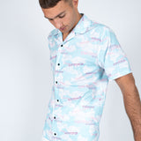 Daydreamer Clouds Print Revere Shirt - Liquor n Poker