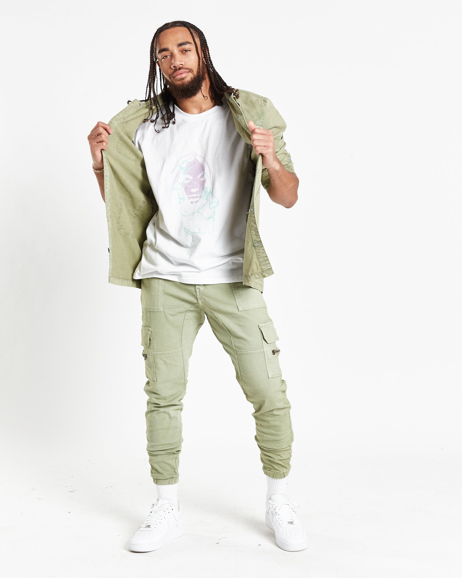 Fort Utility Khaki Shirt - Liquor n Poker
