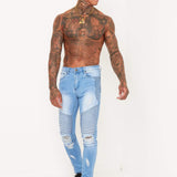 Harley Skinny Biker Jean In Light Stonewash - Liquor n Poker