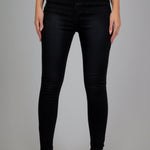 High Rise Skinny Jeans In Black - Organic Cotton And Recycled Fabric - Liquor n Poker