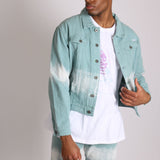 Ice Cream Sage Tie Dye Oversized Denim Jacket - Liquor n Poker