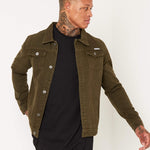 Liquor N Poker Norton Denim Jacket In Khaki - Liquor n Poker