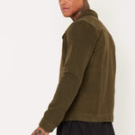 Liquor N Poker Norton Denim Jacket In Khaki - Liquor n Poker